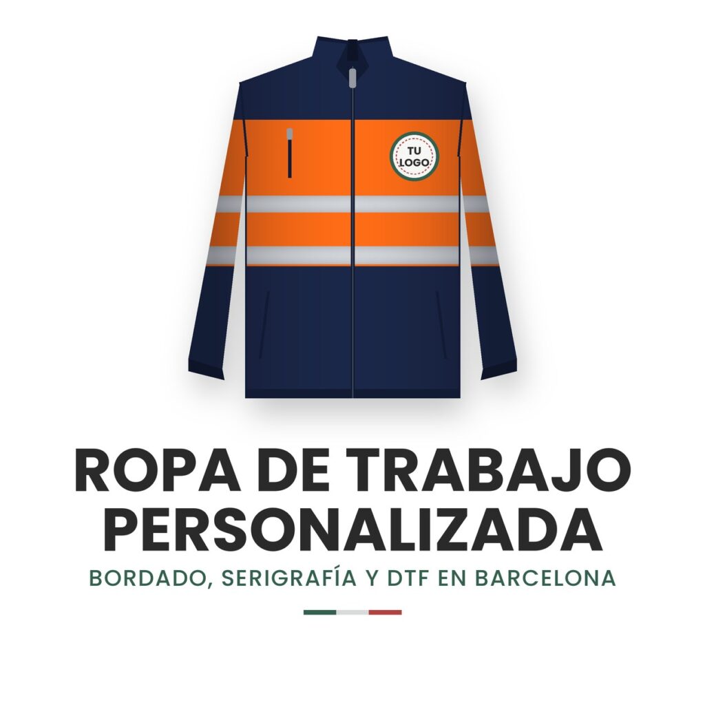 Ropa de trabajo personalizada en Barcelona con logo bordado
